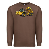 Chestnut Articulated Hauler Premium Sweatshirt - LillyAllenDesigns