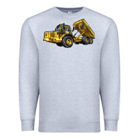 Heather Grey Articulated Hauler Premium Sweatshirt - LillyAllenDesigns