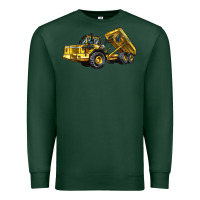 Sports Green Articulated Hauler Premium Sweatshirt - LillyAllenDesigns