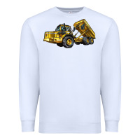 White Articulated Hauler Premium Sweatshirt - LillyAllenDesigns