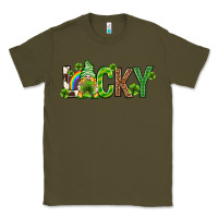 Army Green Love horseshoe St. Patrick's Day Classic Tee - Neo Western