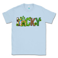 Dusty Blue Love horseshoe St. Patrick's Day Classic Tee - Neo Western