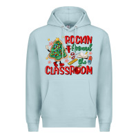 Blue Mist rockin around the clasroom teacher Premium Hoodie - MaliasSmallBusiness
