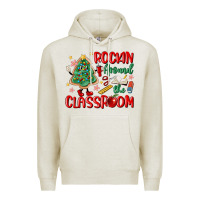 Oatmeal Heather rockin around the clasroom teacher Premium Hoodie - MaliasSmallBusiness