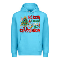 Ocean Blue rockin around the clasroom teacher Premium Hoodie - MaliasSmallBusiness