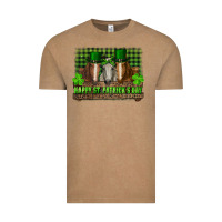 Vintage Coffee happy st. patrick's day horses with leprechaun hat and bandana Vintage Tee - RanaPortraitStore