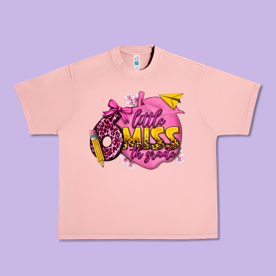 Little Miss 6th Grade Urban Heavy Tee Designed By Texasbilliewilder