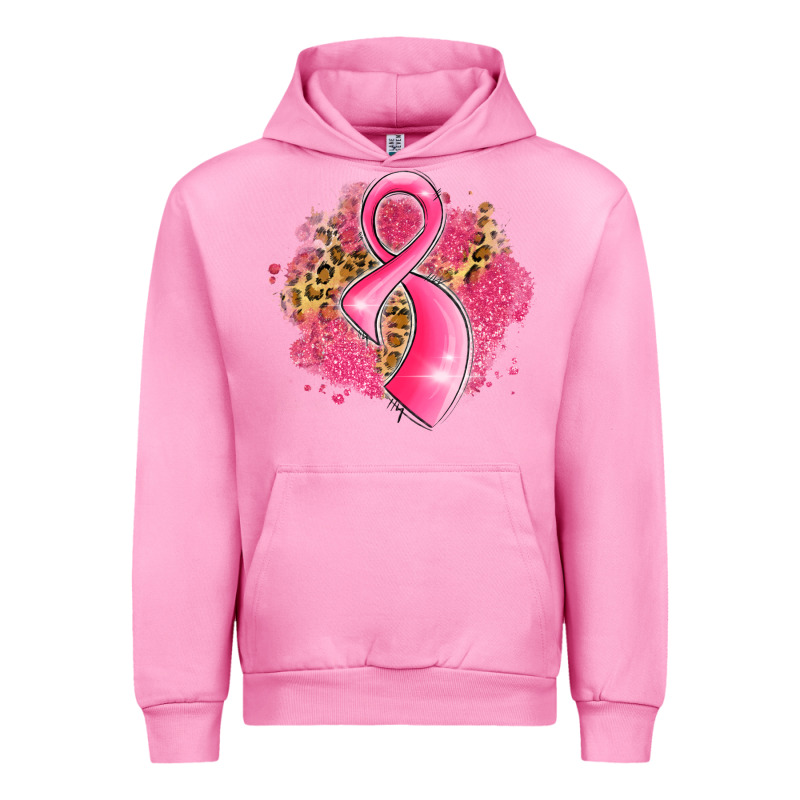 Breast Cancer Awareness Ribbon With Glitter Pink L Urban Hoodie by LillyAllenDesigns | Teevron