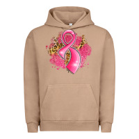 Pigment Burro breast cancer awareness ribbon with glitter pink l Urban Hoodie - LillyAllenDesigns