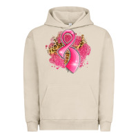 Pigment French Oak breast cancer awareness ribbon with glitter pink l Urban Hoodie - LillyAllenDesigns