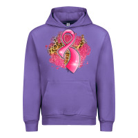 Tulip breast cancer awareness ribbon with glitter pink l Urban Hoodie - LillyAllenDesigns