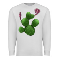 Dove Grey heart cactus Premium Sweatshirt - Jasminsmagicworld