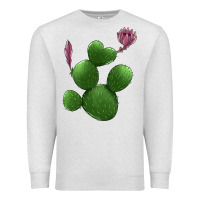 Oatmeal Heather heart cactus Premium Sweatshirt - Jasminsmagicworld