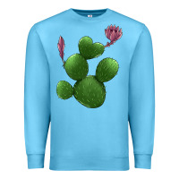 Ocean Blue heart cactus Premium Sweatshirt - Jasminsmagicworld