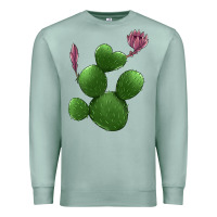 Seafoam heart cactus Premium Sweatshirt - Jasminsmagicworld