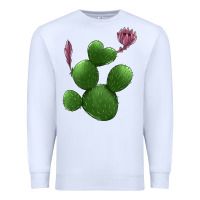 White heart cactus Premium Sweatshirt - Jasminsmagicworld