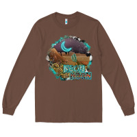 Chestnut neon moon Long Sleeve Tee - SublimationCraftShop