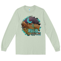 Matcha neon moon Long Sleeve Tee - SublimationCraftShop