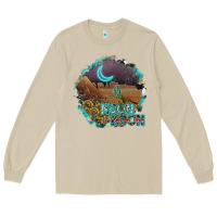 Mushroom neon moon Long Sleeve Tee - SublimationCraftShop