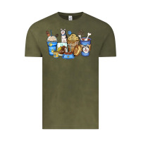 Vintage Olive siberian husky coffee cups Vintage Tee - Zillion Design Studio