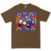 Cacao American flag gnomes truck sunflowers star leopard glitter Premium Tee - Artiststas