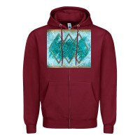 Burgundy turquoise glitter Zipper Hoodie - JahusDesignShop