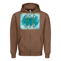 Chestnut turquoise glitter Zipper Hoodie - JahusDesignShop