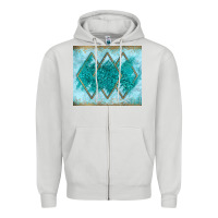 Dove Grey turquoise glitter Zipper Hoodie - JahusDesignShop