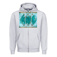 Heather Grey turquoise glitter Zipper Hoodie - JahusDesignShop