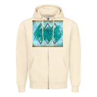 Sandshell turquoise glitter Zipper Hoodie - JahusDesignShop