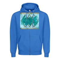 True Royal turquoise glitter Zipper Hoodie - JahusDesignShop