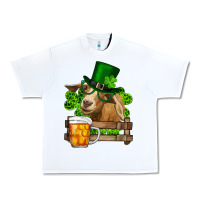 White st. patrick's day goat and beer Urban Heavy Tee - RanaPortraitStore
