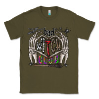 Army Green bad witch club Classic Tee - CowhideDigitalArt