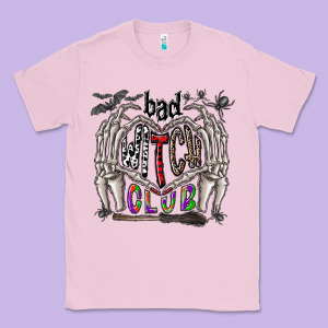 Bad Witch Club Classic Tee Designed By Cowhidedigitalart
