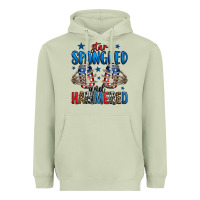 Matcha star spangled and hammered skeleton hand Heavyweight Hoodie - Jasminsmagicworld