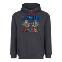 Smoke star spangled and hammered skeleton hand Heavyweight Hoodie - Jasminsmagicworld