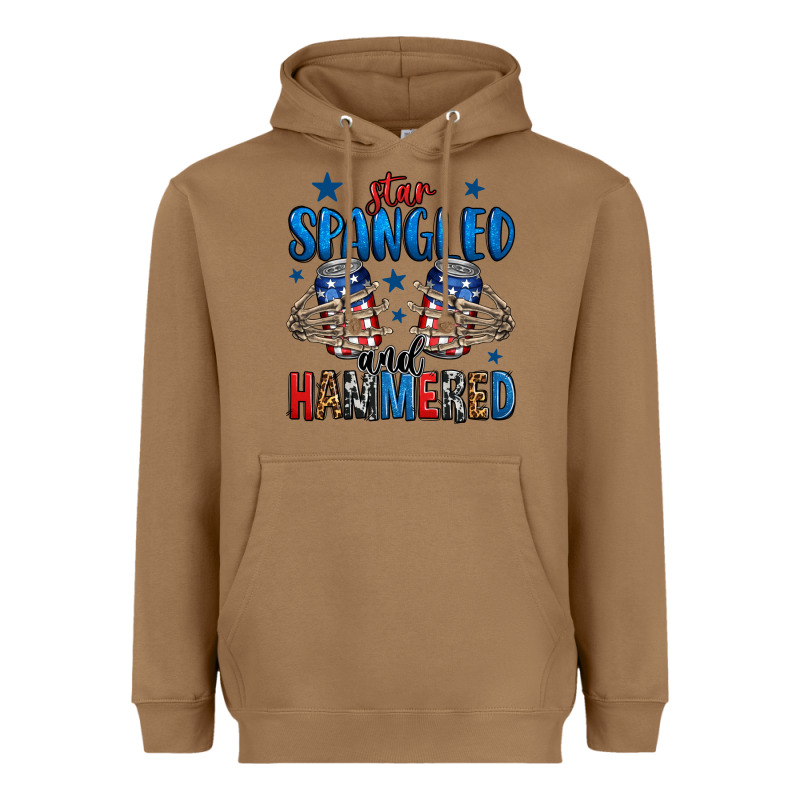 Star Spangled And Hammered Skeleton Hand Heavyweight Hoodie by Jasminsmagicworld | Teevron