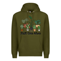 Army Green just one more plant Premium Hoodie - MaliasSmallBusiness