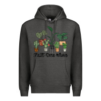 Charcoal Heather just one more plant Premium Hoodie - MaliasSmallBusiness