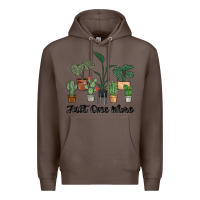 Coffee just one more plant Premium Hoodie - MaliasSmallBusiness