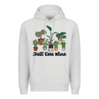 Dove Grey just one more plant Premium Hoodie - MaliasSmallBusiness