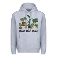 Heather Grey just one more plant Premium Hoodie - MaliasSmallBusiness