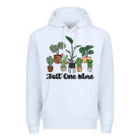 White just one more plant Premium Hoodie - MaliasSmallBusiness