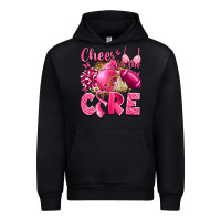 Black cheer for the cure breast cancer Urban Hoodie - LillyAllenDesigns