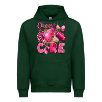 Forest Green cheer for the cure breast cancer Urban Hoodie - LillyAllenDesigns