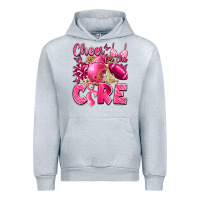 Heather Grey cheer for the cure breast cancer Urban Hoodie - LillyAllenDesigns