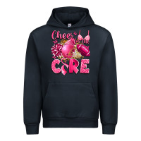 Navy cheer for the cure breast cancer Urban Hoodie - LillyAllenDesigns
