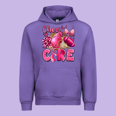 Cheer For The Cure Breast Cancer Urban Hoodie Designed By Lillyallendesigns