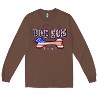 Chestnut 4th of July Dog Mom Long Sleeve Tee - CowGirlArtShop