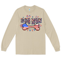 Mushroom 4th of July Dog Mom Long Sleeve Tee - CowGirlArtShop